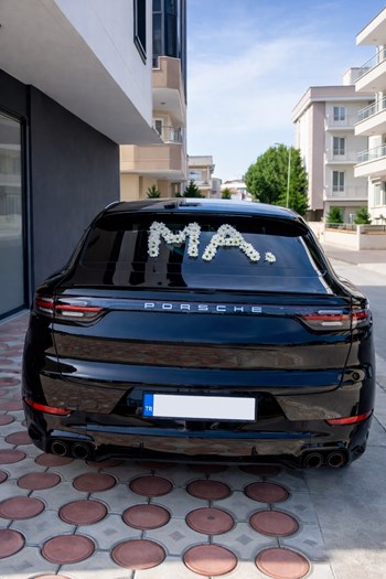 gelin arabası süsleme, araç süsleme, çanakkale düğün çiçek