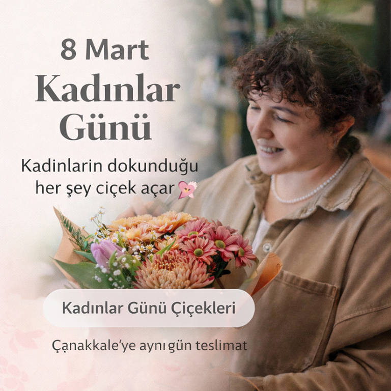 8 Mart Kadınlar Günü çiçekleri Çanakkale aynı gün teslimat Punica Çiçek Evi