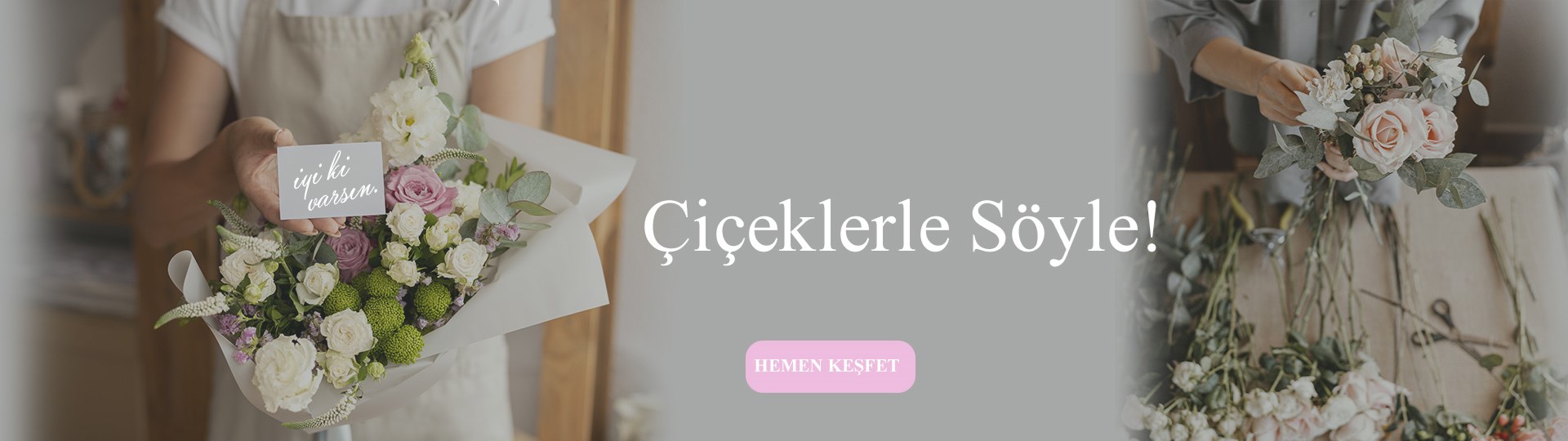 Punica Çiçek Evi Online Çiçek Siparişi Banner – Çiçekçi Dükkanı Açılışı Görseli