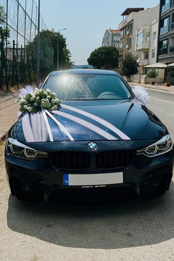 gelin arabası süsleme çanakkale, araç süsleme