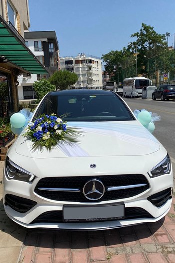 Çanakkale çiçekli sünnet arabası, araç süsleme