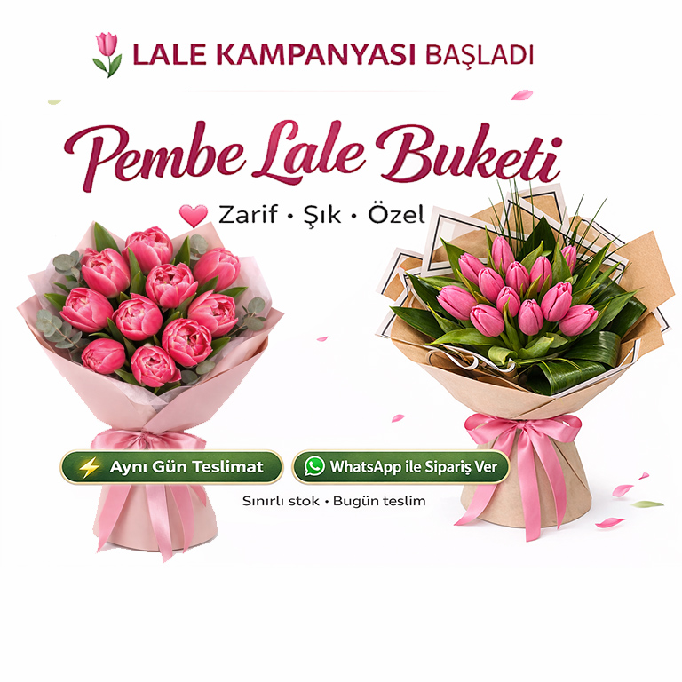 Çanakkale lale buketi kampanyası aynı gün teslim çiçek siparişi