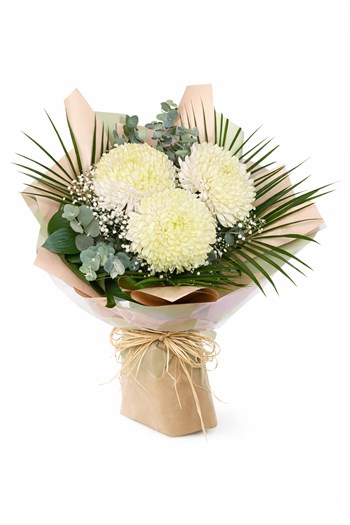 anastasia buketi, beyaz çiçek buketi, çanakkale çiçek