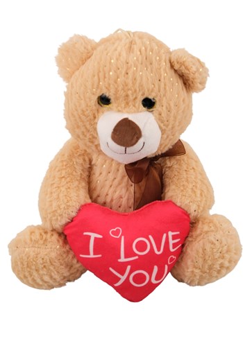 simli peluş ayı, i love you ayı, sevgiliye hediye