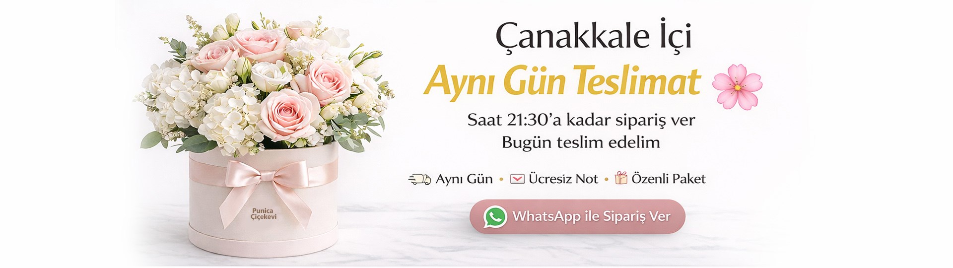 Çanakkale çiçek siparişi aynı gün teslimat Punica Çiçek Evi