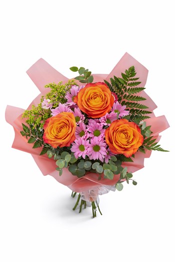 turuncu gül buketi, papatya buketi, Çanakkale çiçek